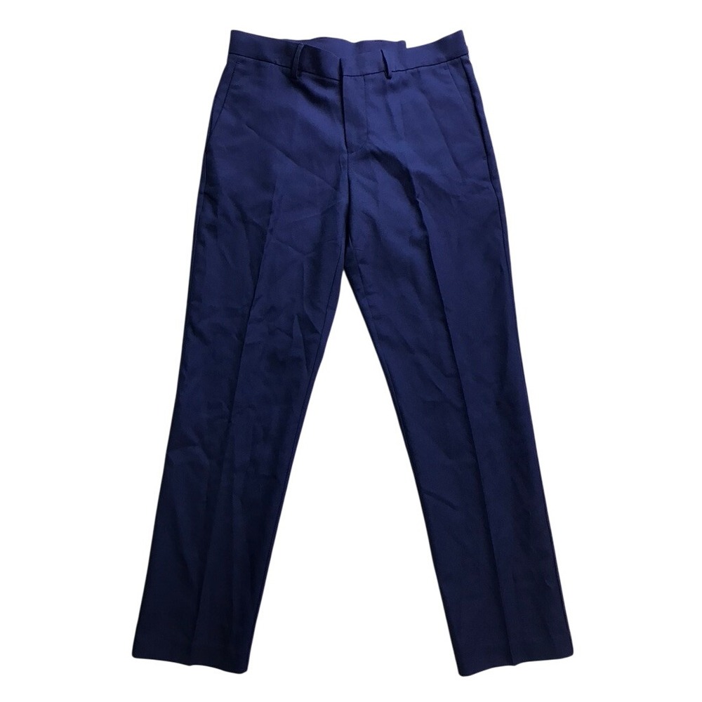 Perry Ellis Portfolio Dress Pants Men 32x32 Blue Modern Fit Stretch Flat Front